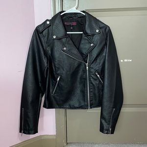 No Boundaries Black Leather Jacket